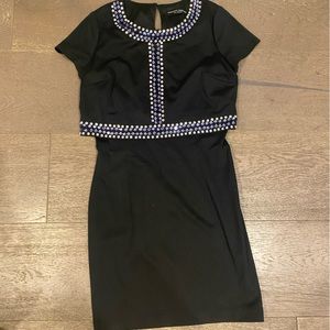 Dorothy Perkins black dress with jewels